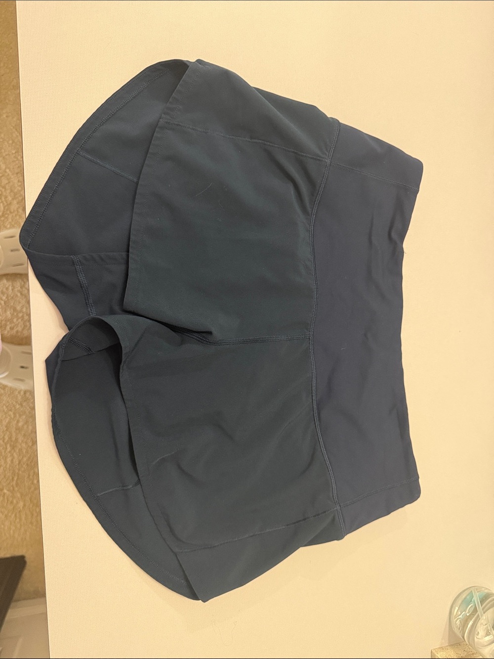 lululemon speed up high rise shorts - true navy - size 6
